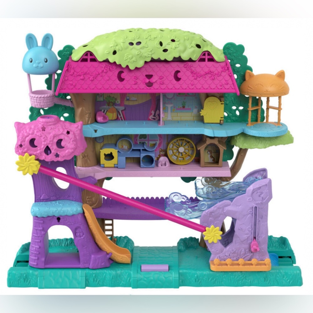 POLLY POCKET - DOLLHOUSE PET ADVENTURE TREEHOUSE - Expandable with child wand - Picture 4 of 4